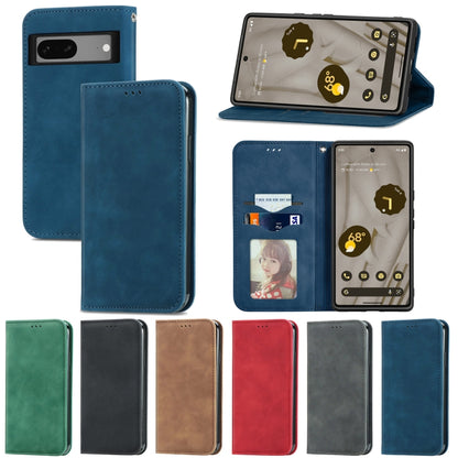 Retro Skin Feel Magnetic Flip Leather Phone Case