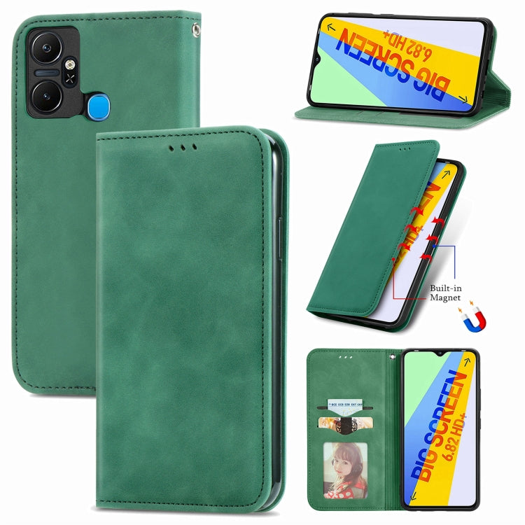 Retro Skin Feel Magnetic Flip Leather Phone Case