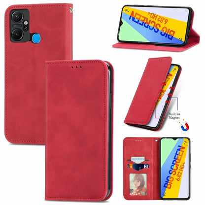 Retro Skin Feel Magnetic Flip Leather Phone Case