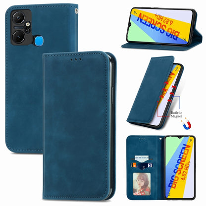 Retro Skin Feel Magnetic Flip Leather Phone Case