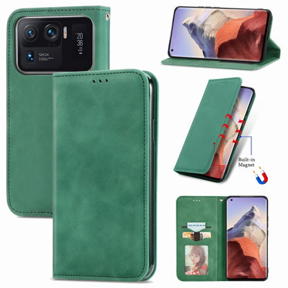 Retro Skin Feel Magnetic Flip Leather Phone Case