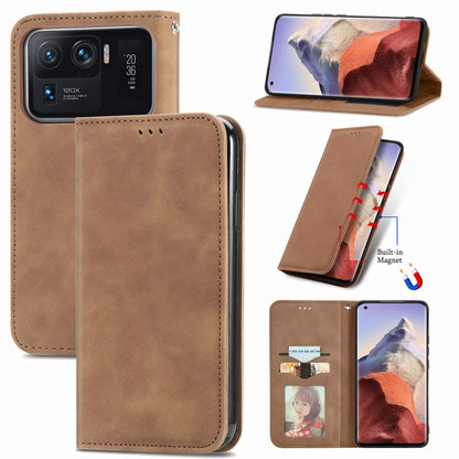 Retro Skin Feel Magnetic Flip Leather Phone Case