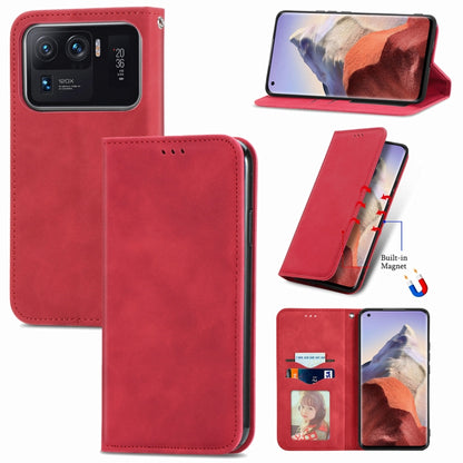 Retro Skin Feel Magnetic Flip Leather Phone Case