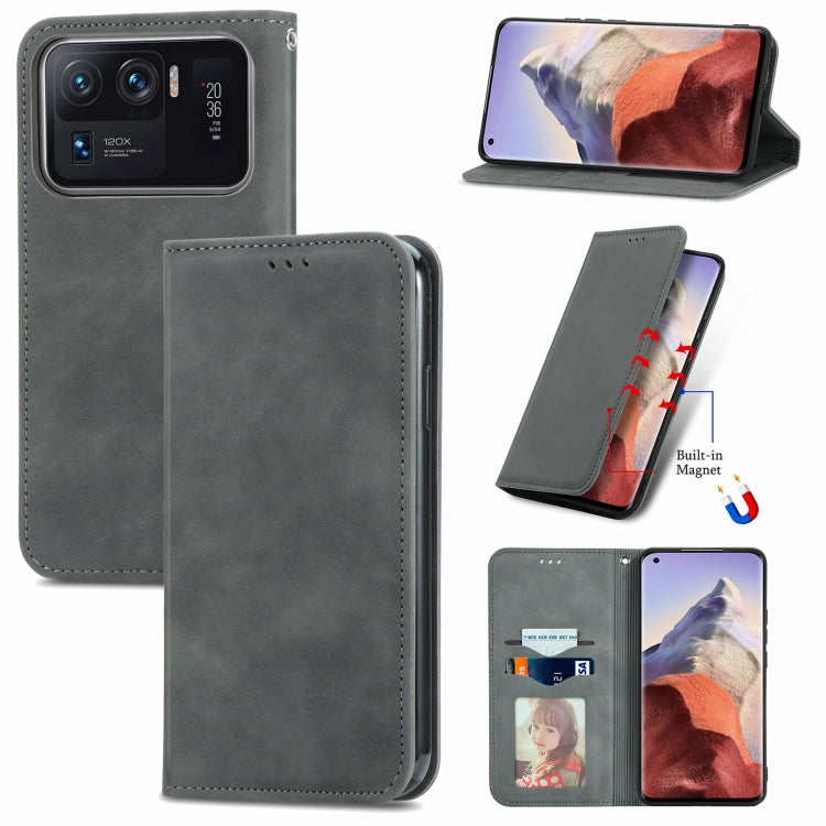 Retro Skin Feel Magnetic Flip Leather Phone Case