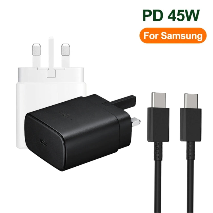 M135 45W USB-C / Type-C Port Fast Charger with 5A Type-C to Type-C Cable, UK Plug
