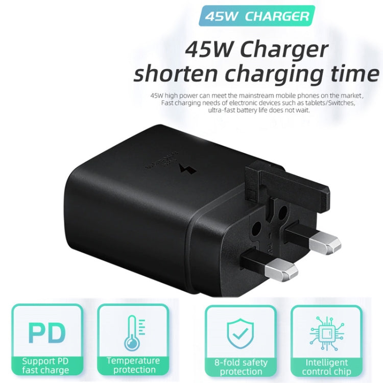 M135 45W USB-C / Type-C Port Fast Charger with 5A Type-C to Type-C Cable, UK Plug