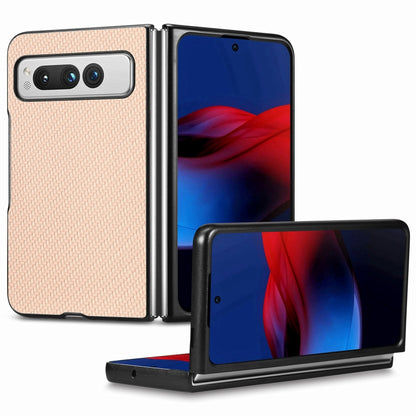 Carbon Fiber Texture Leather Back Cover Phone Case
