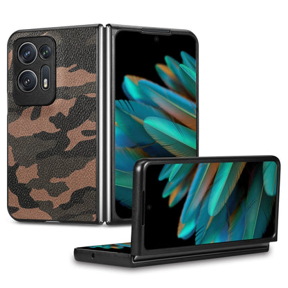 Camouflage Leather Back Cover Phone Case