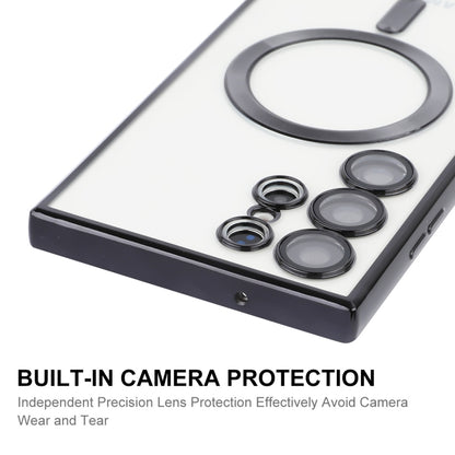 For Samsung Galaxy S22 Ultra 5G ENKAY Electroplated MagSafe Shockproof TPU Phone Case with Lens Film