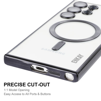 For Samsung Galaxy S22 Ultra 5G ENKAY Electroplated MagSafe Shockproof TPU Phone Case with Lens Film