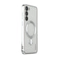 For Samsung Galaxy S23 ENKAY Hat-Prince Magnet Slim Clear Case Electroplated Shockproof Camera Protection Cover