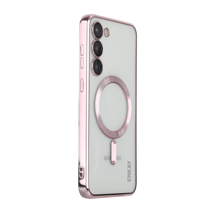 For Samsung Galaxy S23+ 5G ENKAY Electroplated MagSafe Shockproof TPU Phone Case with Lens Film, For Samsung Galaxy S23+ 5G