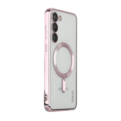 For Samsung Galaxy S23+ 5G ENKAY Electroplated MagSafe Shockproof TPU Phone Case with Lens Film, For Samsung Galaxy S23+ 5G