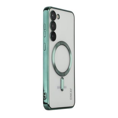 For Samsung Galaxy S23+ 5G ENKAY Electroplated MagSafe Shockproof TPU Phone Case with Lens Film, For Samsung Galaxy S23+ 5G