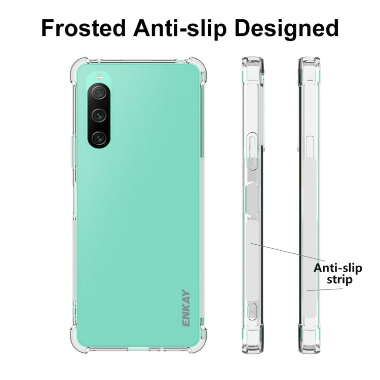 For Sony Xperia 10 V ENKAY Hat-Prince Clear TPU Shockproof Phone Case