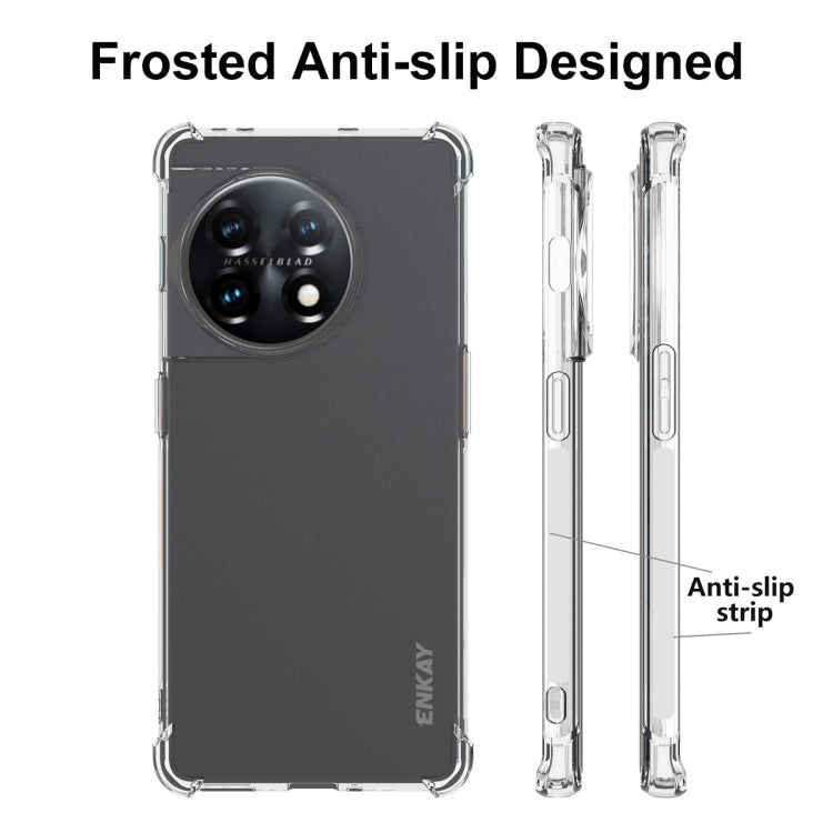 For OnePlus 11R 5G Global ENKAY Hat-Prince Clear TPU Shockproof Phone Case, For OnePlus 11R 5G