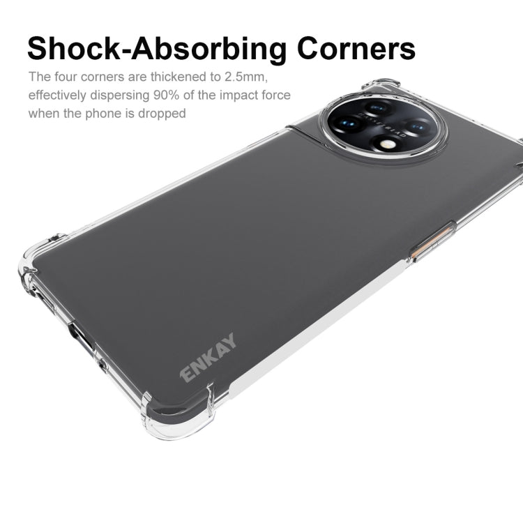 For OnePlus 11R 5G Global ENKAY Hat-Prince Clear TPU Shockproof Phone Case, For OnePlus 11R 5G