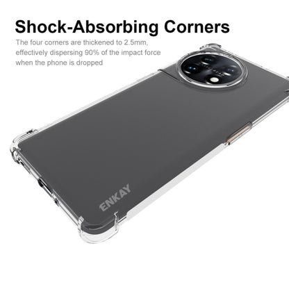 For OnePlus 11R 5G Global ENKAY Hat-Prince Clear TPU Shockproof Phone Case, For OnePlus 11R 5G