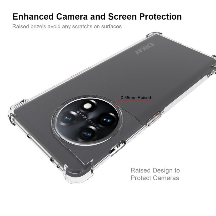 For OnePlus 11R 5G Global ENKAY Hat-Prince Clear TPU Shockproof Phone Case, For OnePlus 11R 5G