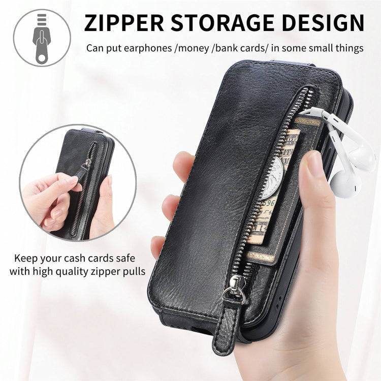 Zipper Wallet Vertical Flip Leather Phone Case, Series 3