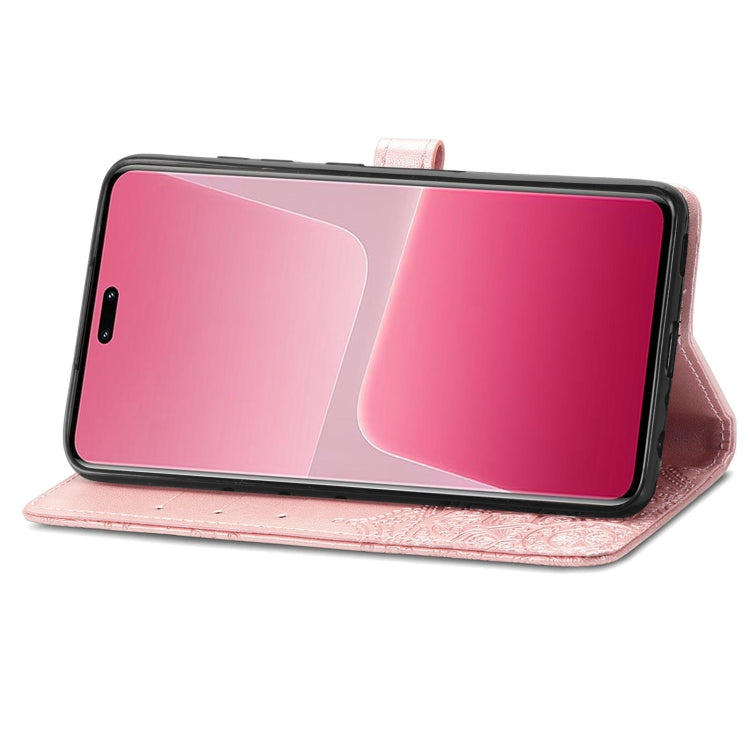 Mandala Flower Embossed Horizontal Flip Leather Phone Case, For Xiaomi 13 Lite