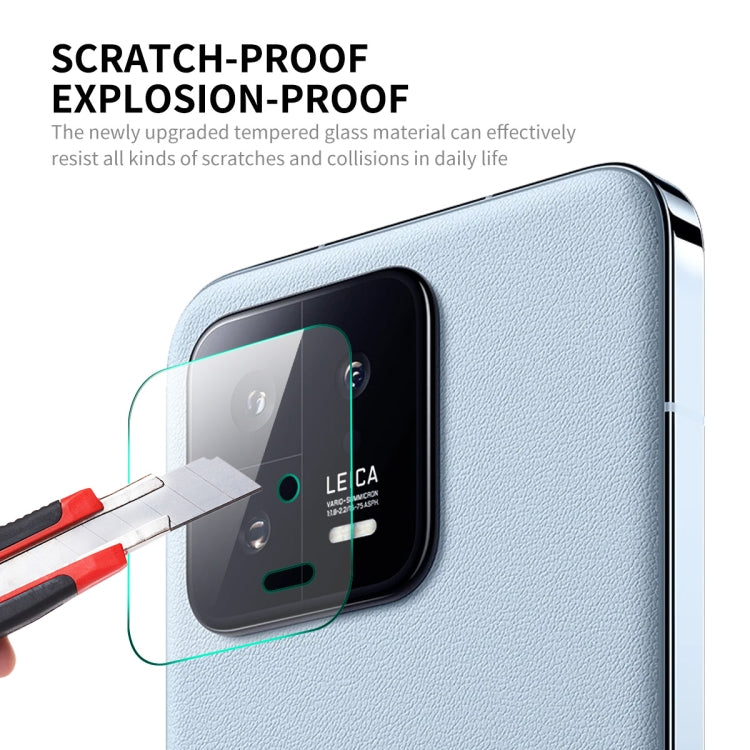 For Xiaomi 13 ENKAY Hat-Prince 9H Rear Camera Lens Tempered Glass Film