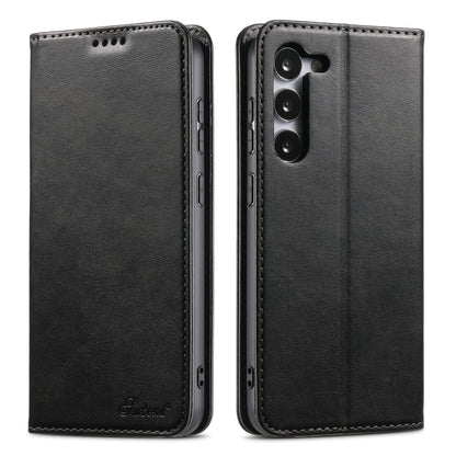 Suteni Calf Texture Horizontal Flip Leather Phone Case, For Samsung Galaxy S24 Ultra 5G, For Samsung Galaxy S24+ 5G, For Samsung Galaxy S24 5G, For Samsung Galaxy S23 Ultra 5G, For Samsung Galaxy S23+ 5G, For Samsung Galaxy S23 5G