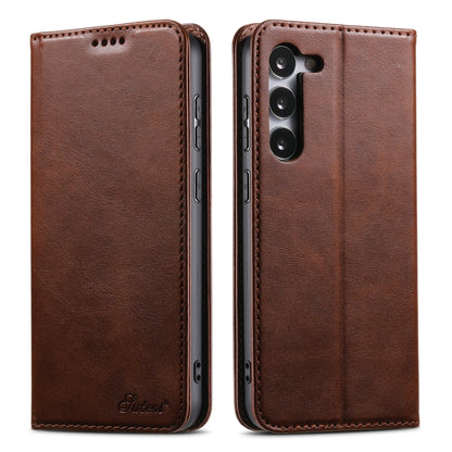 Suteni Calf Texture Horizontal Flip Leather Phone Case, For Samsung Galaxy S23 Ultra 5G, For Samsung Galaxy S23+ 5G, For Samsung Galaxy S23 5G