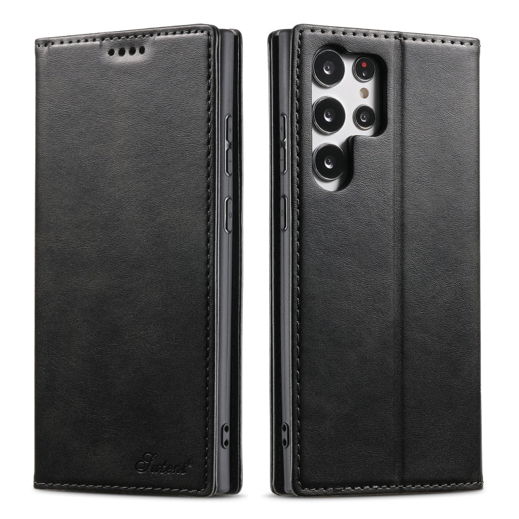 Suteni Calf Texture Horizontal Flip Leather Phone Case