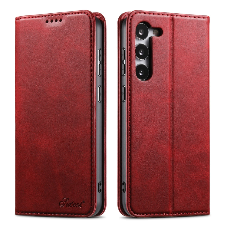 Suteni Calf Texture Horizontal Flip Leather Phone Case