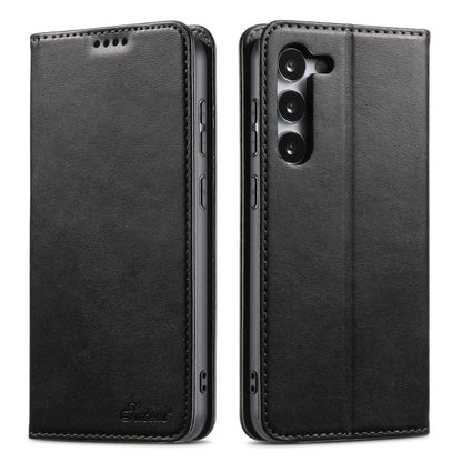 Suteni Calf Texture Horizontal Flip Leather Phone Case