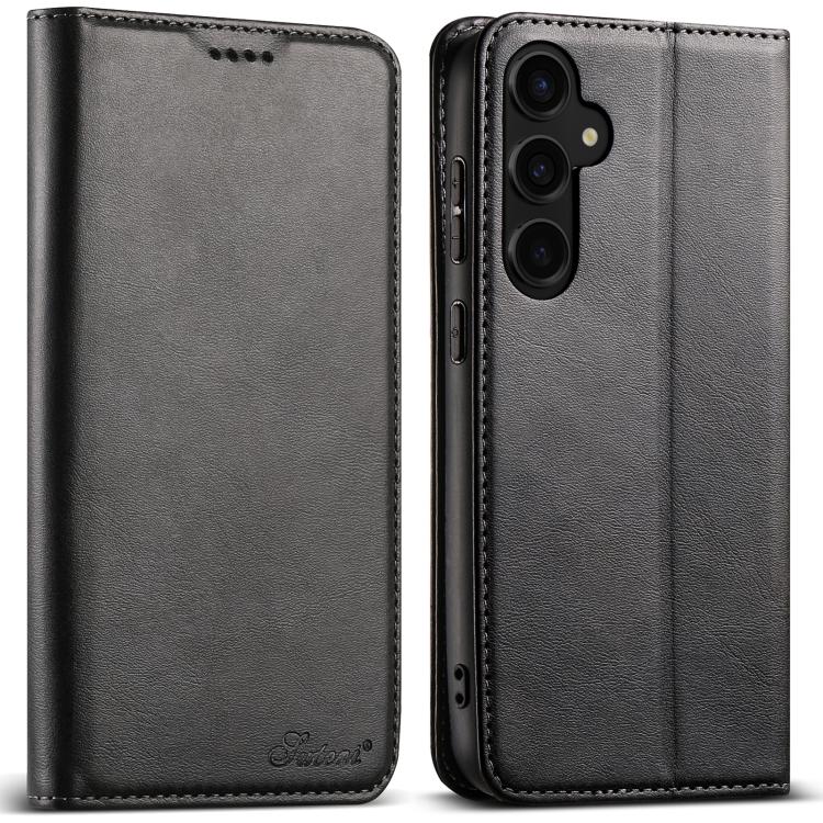 Suteni Calf Texture Horizontal Flip Leather Phone Case, For Samsung Galaxy S25 5G, For Samsung Galaxy S25+ 5G, For Samsung Galaxy S25 Ultra 5G, For Samsung Galaxy S24 Ultra 5G, For Samsung Galaxy S24+ 5G, For Samsung Galaxy S24 5G