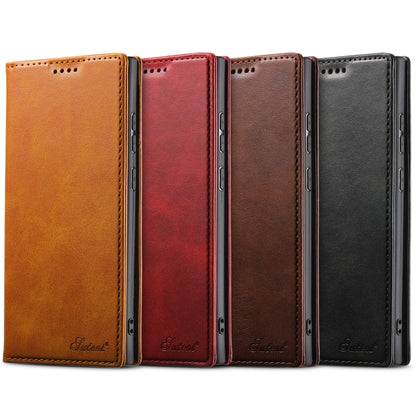 Suteni Calf Texture Horizontal Flip Leather Phone Case