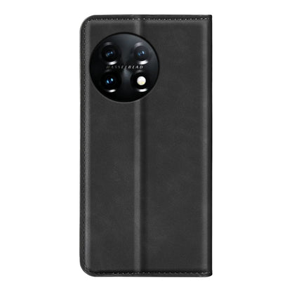 For OnePlus 11  Retro-skin Magnetic Suction Leather Phone Case