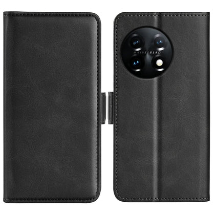 For OnePlus 11 Dual-side Magnetic Buckle Leather Phone Case