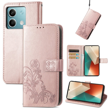 Four-leaf Clasp Embossed Leather Phone Case, Series 2