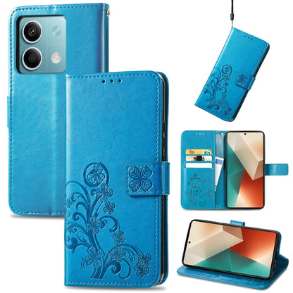 Four-leaf Clasp Embossed Leather Phone Case, Series 2