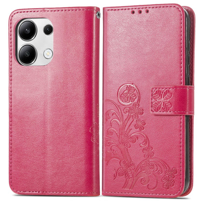Four-leaf Clasp Embossed Leather Phone Case, Series 2