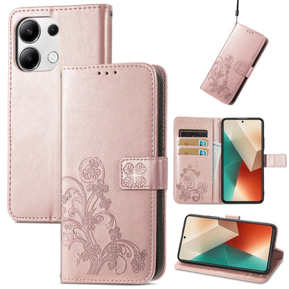 Four-leaf Clasp Embossed Leather Phone Case, Series 2