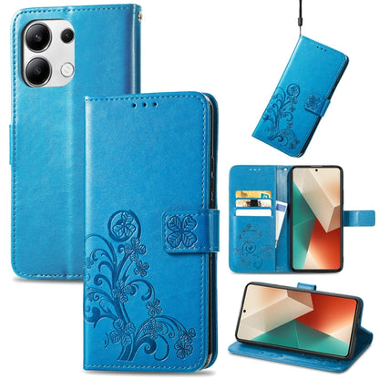 Four-leaf Clasp Embossed Leather Phone Case, Series 2