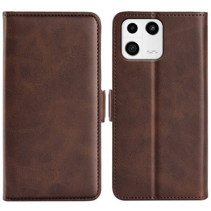 For Xiaomi 13 Dual-side Magnetic Buckle Horizontal Flip Leather Phone Case