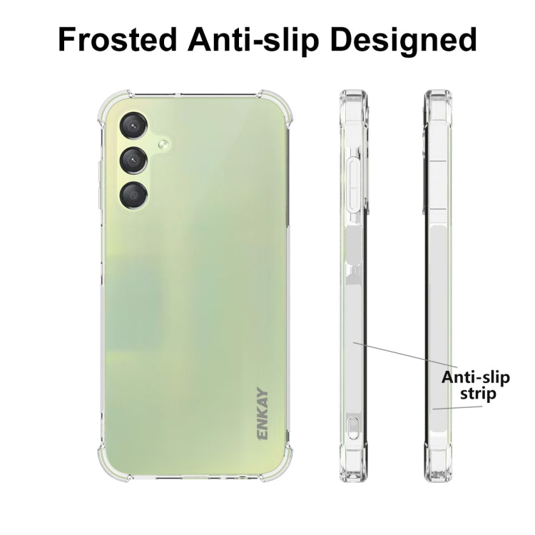 ENKAY Hat-Prince Transparent TPU Shockproof Phone Case, For Samsung Galaxy A15, For Samsung Galaxy A35 5G, For Samsung Galaxy S24 Ultra 5G, For Samsung Galaxy S24+ 5G, For Samsung Galaxy S24 5G, For Samsung Galaxy A05, For Samsung Galaxy A05s����������...