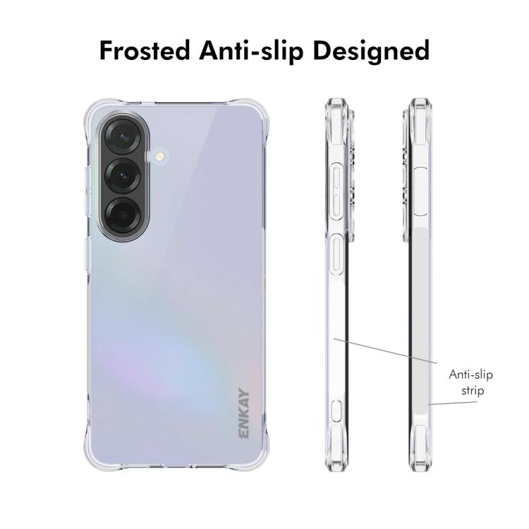 ENKAY Hat-Prince Transparent TPU Shockproof Phone Case, For Samsung Galaxy S26+ 5G, For Samsung Galaxy S26 Ultra 5G, For Samsung Galaxy S26 5G, For Samsung Galaxy A57 5G, For Samsung Galaxy A37 5G, For Samsung Galaxy S25 FE 5G, For Samsung Galaxy M36 5...