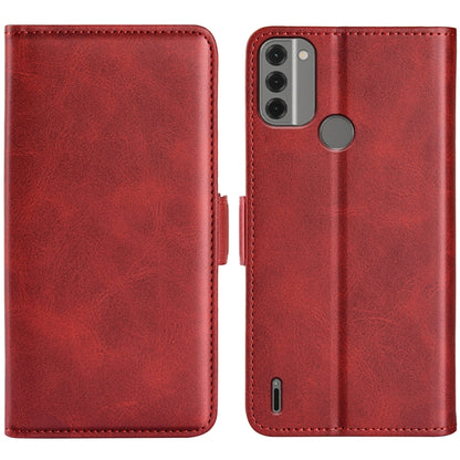 For Nokia C31 Dual-side Magnetic Buckle Horizontal Flip Leather Phone Case