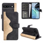 For Google Pixel 7a Stitching Horizontal Flip Leather Phone Case