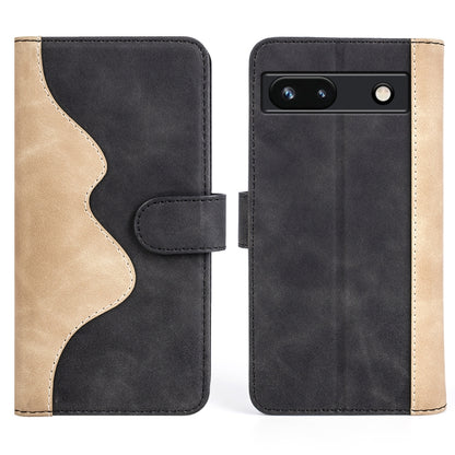 For Google Pixel 7a Stitching Horizontal Flip Leather Phone Case