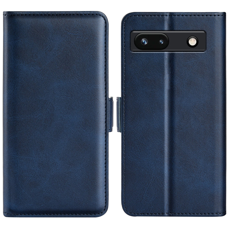 For Google Pixel 7a Dual-side Magnetic Buckle Leather Phone Case