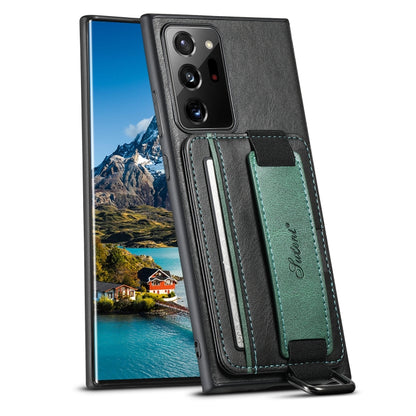 Suteni H13 Card Wallet Wrist Strap Holder PU Phone Case, For Samsung Galaxy S23 Ultra 5G, For Samsung Galaxy S23+ 5G, For Samsung Galaxy S23 5G, For Samsung Galaxy S22 Ultra 5G, For Samsung Galaxy S22+ 5G, For Samsung Galaxy S22 5G���������������������...