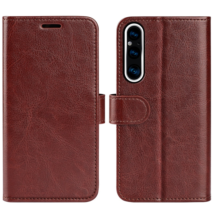 For Sony Xperia 1 V R64 Texture Horizontal Flip Leather Phone Case