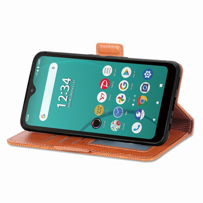 Grid Leather Flip Phone Case